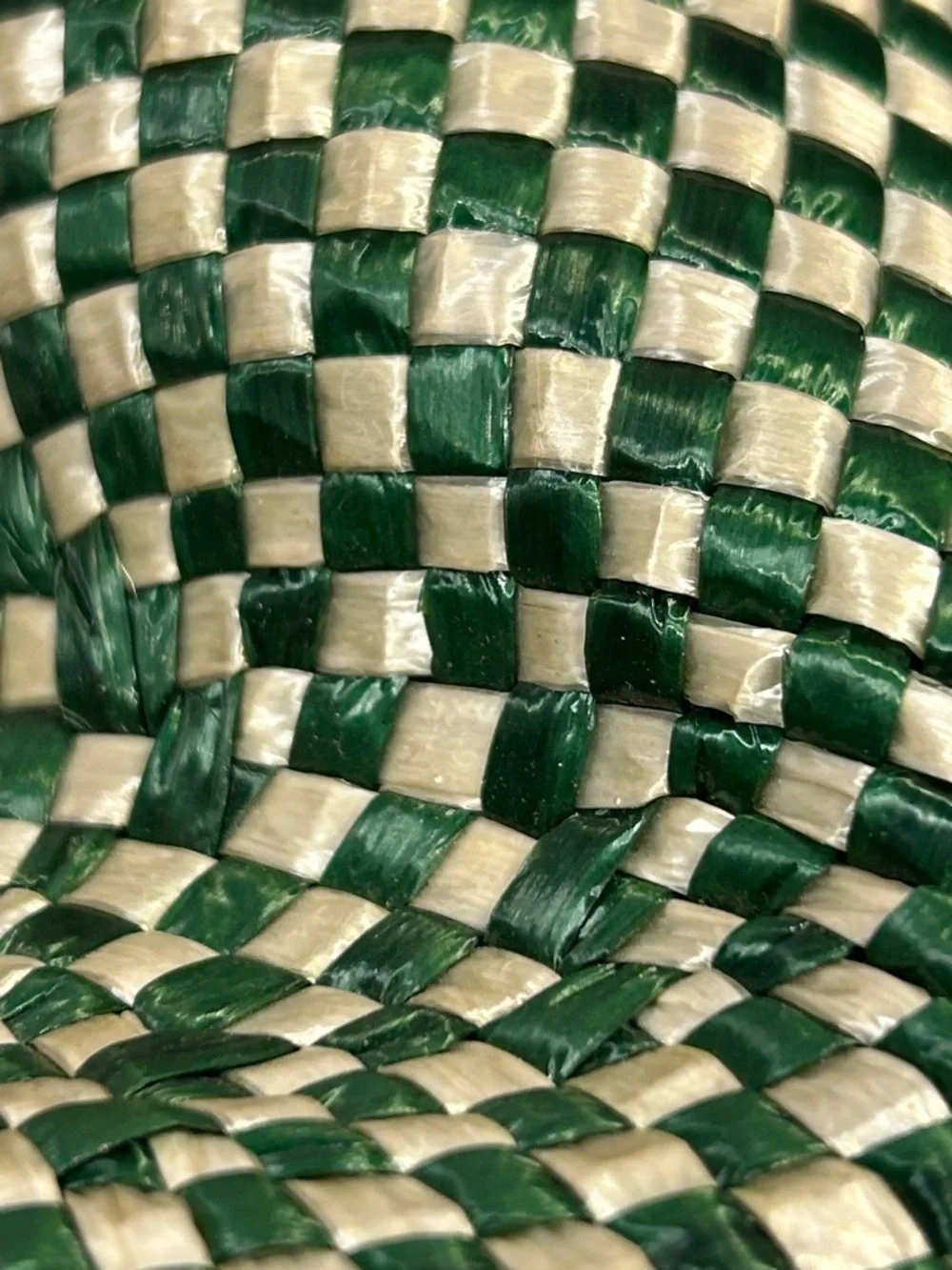 Vintage woven straw like headpiece halo piece - Picture 6 of 7